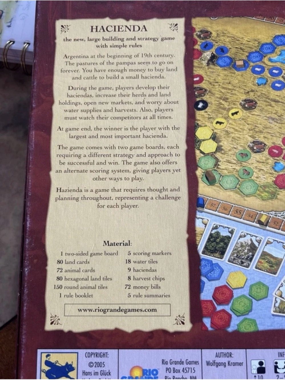 Hacienda Board Game 2005 by Rio Grande Complete - Picture 4 of 6